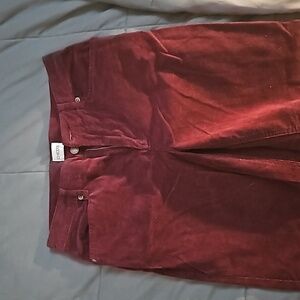 Burgundy corduroy pants, never worn